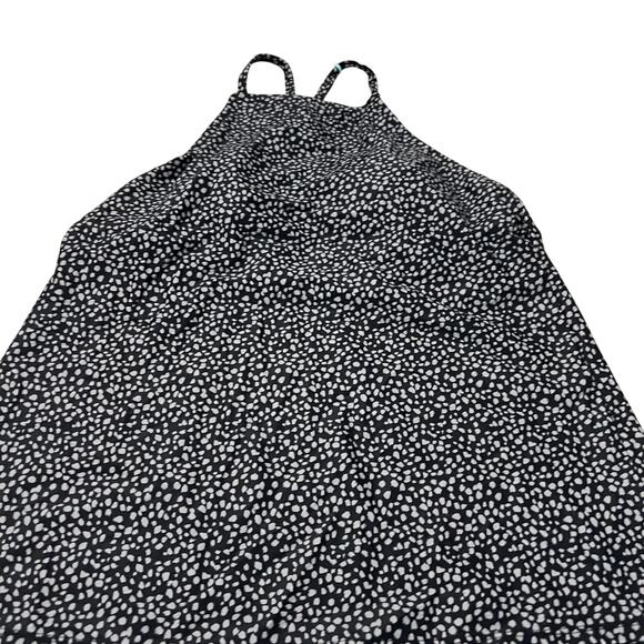 Kona Sol Women's Black Print High Neck Tankini Swim Top - Size Large - NWT - Picture 1 of 7